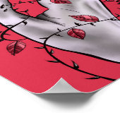 Surrealistische horror hand met Rozen gothisch Poster (Hoek)