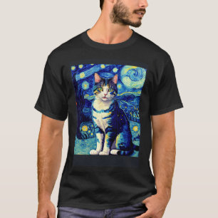 Surrealistische Impressionistische Kat Impressioni T-shirt