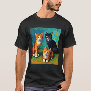 Surrealistische Impressionistische Kat Impressioni T-shirt