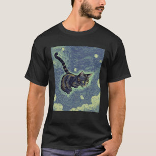 Surrealistische Impressionistische Kat Impressioni T-shirt