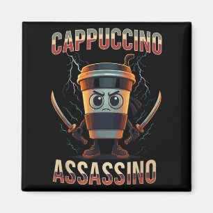Surrealistische Italiaanse Brainrot Cappuccino Ino Magneet