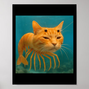 Surrealistische Italiaanse brainrot meme trippi tr Poster