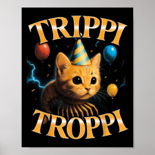 Surrealistische Italiaanse brainrot memetrip Trop  Poster
