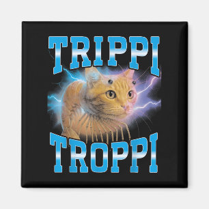 Surrealistische Italiaanse hersenrot meme trippi t Magneet