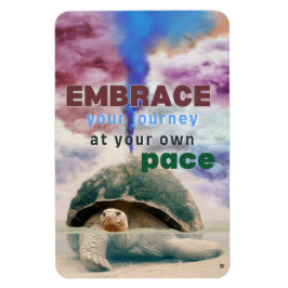 Surrealistische kunst Inspirerend Schildpad quote Magneet