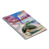 Surrealistische kunst Inspirerend Schildpad quote Notitieboek (Rechterzijde)