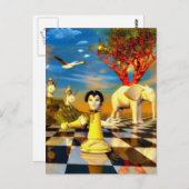 Surrealistische kunstwerken briefkaart (Voorkant / Achterkant)