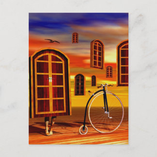 Surrealistische kunstwerken briefkaart