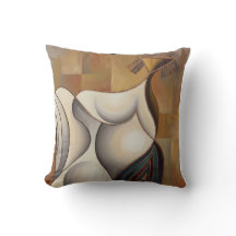 Surrealistische kussen Vrouw op wielen