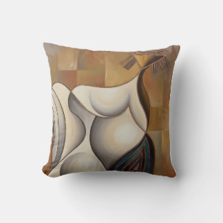 Surrealistische kussen Vrouw op wielen