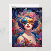 Surrealistische Lady Fantasy Kunst Briefkaart (Voorkant / Achterkant)