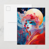 Surrealistische Lady Fantasy Kunst Briefkaart (Voorkant / Achterkant)