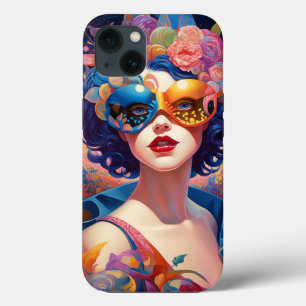 Surrealistische Lady Fantasy Kunst iPhone 13 Hoesje