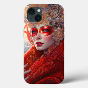 Surrealistische Lady Fantasy Kunst iPhone 13 Hoesje