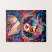 Surrealistische Lady Fantasy Kunst Legpuzzel (Horizontaal)