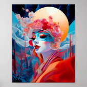 Surrealistische Lady Fantasy Kunst Poster (Voorkant)
