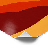 Surrealistische landschap met Levende kleuren Perfect Poster (Hoek)