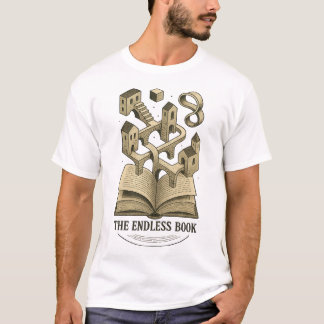 Surrealistische literaire kunst, oneindige verbeel t-shirt