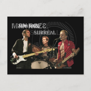 surrealistische man raze band briefkaart