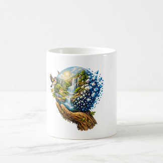 Surrealistische Moeder Natuur Hand die de Aarde me Koffiemok