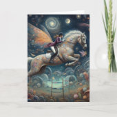surrealistische nacht springen fee kaart (Voorkant)