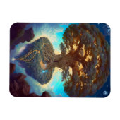 Surrealistische Natuur van de levensboom Magneet (Horizontaal)