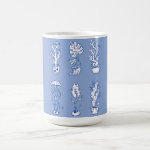 Surrealistische Oceaan Botanicals Koffiemok
