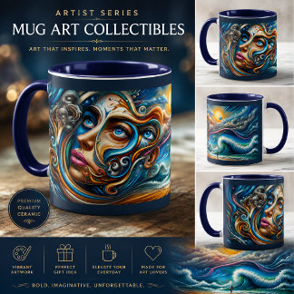 Surrealistische Oceaandromenlandschap Abstracte Ku Mok