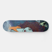 Surrealistische octopus Zee Godin Skateboard (Horizontaal)