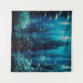 Surrealistische onderwaterstad van dromen wandkleed (Voorkant (horizontaal))