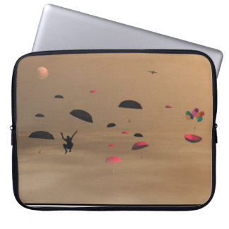 Surrealistische paraplu regen laptop tas