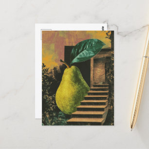 Surrealistische Peer en Trap Briefkaart