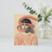 Surrealistische pepermuntster briefkaart (Staand voorkant)