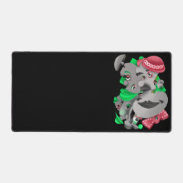 Surrealistische Puzzel Gezichten Desk Mat