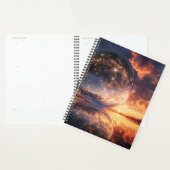 Surrealistische reflecterende bol met sterren planner (Display)
