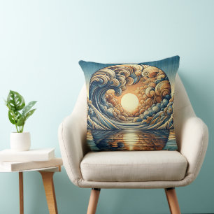 Surrealistische reflectie kunst kussen