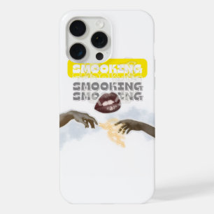Surrealistische Rokkende Lippen en Michelangelo Ha iPhone 15 Pro Max Hoesje