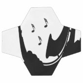 Surrealistische saxofonist voetbal (Enkel)