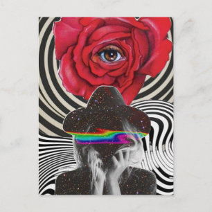 Surrealistische schoonheid ansichtkaart briefkaart