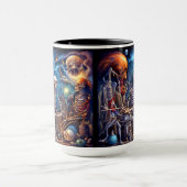 Surrealistische skeletten II Mok (Midden)