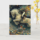 surrealistische springfee kaart (Gele Bloem)