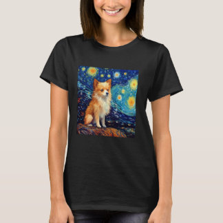 Surrealistische Sterrennacht Pomchi Dog T-shirt
