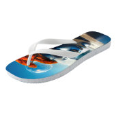 Surrealistische strandscènes teenslippers (Schuin)