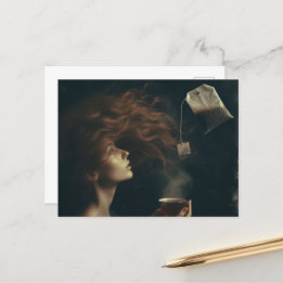 surrealistische tijd briefkaart