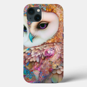 Surrealistische Uil Fantasy Kunst iPhone 13 Hoesje
