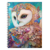 Surrealistische Uil Fantasy Kunst Notitieboek (Voorkant)