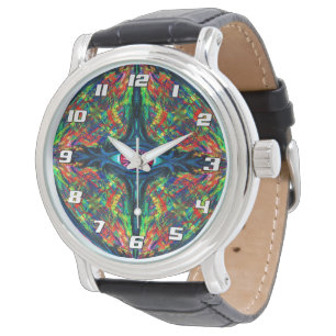 Surrealistische, Verdraaide, Trippy Oog Visionaire Horloge