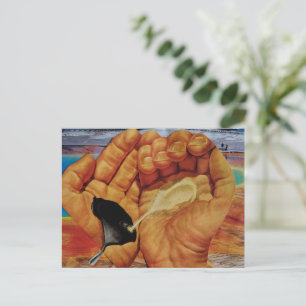 Surrealistische 'Verontreinig onze openbare gronde Briefkaart