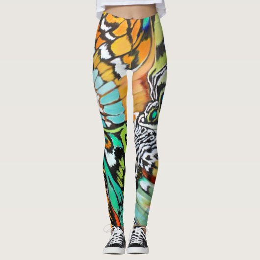 Surrealistische vlinder leggings (Voorkant)
