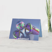 Surrealistische Vrolijke Kerstkaart Feestdagen Kaart (Achterkant)